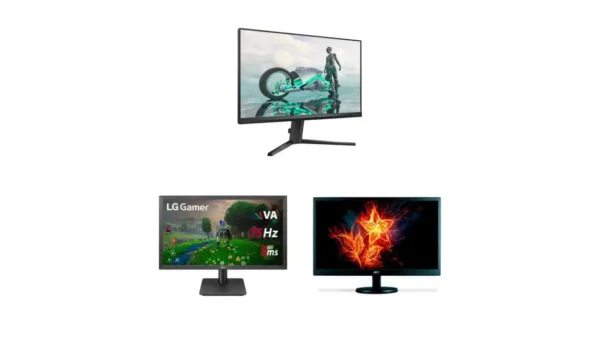 três monitores com desconto de até 39 por cento em oferta neste sábado