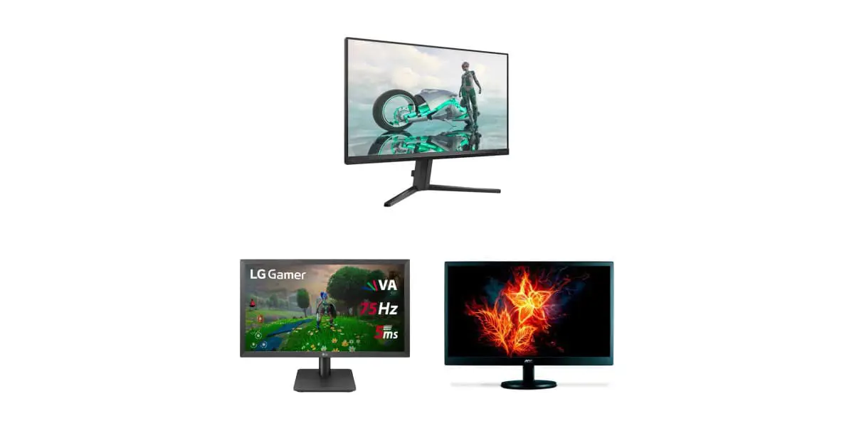 três monitores com desconto de até 39 por cento em oferta neste sábado