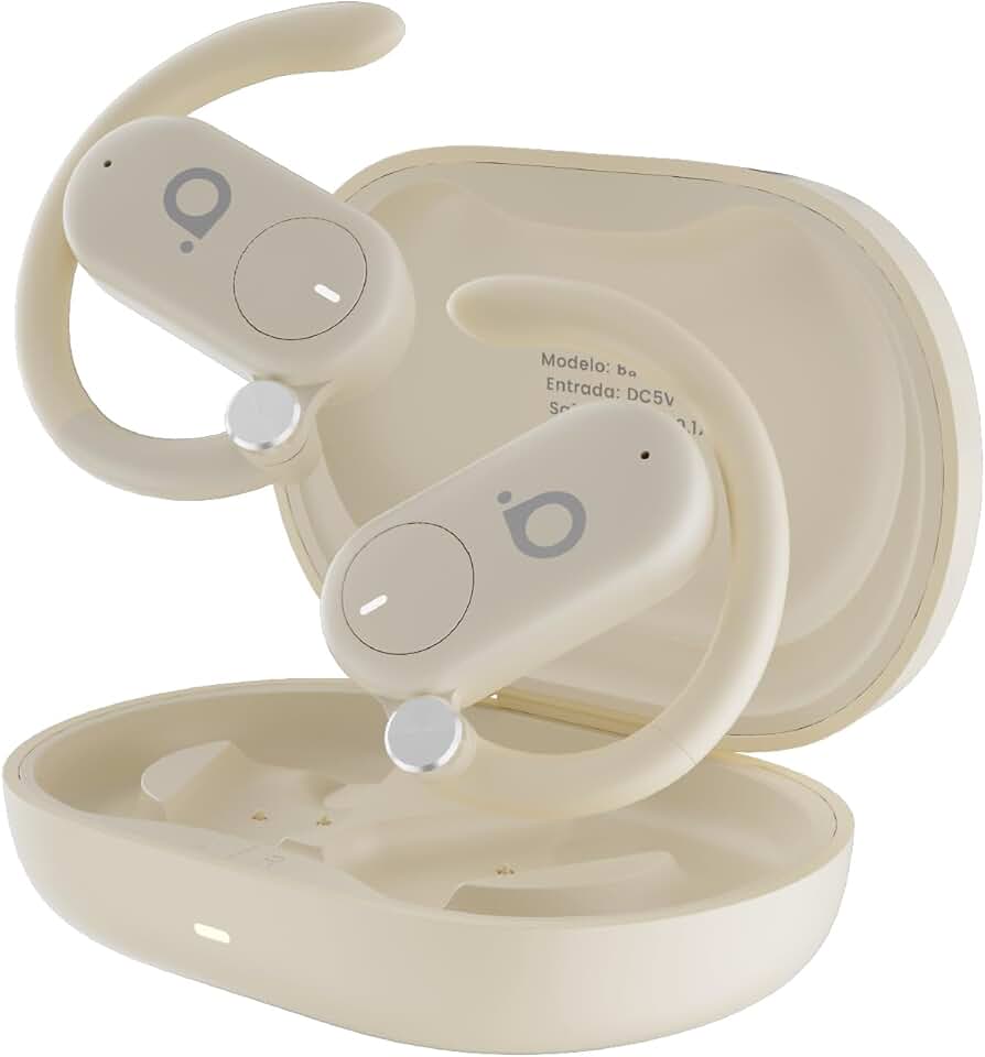 Fone Bluetooth 5.4 Hi-Fi com Gancho Ajustável