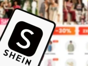Banner promocional da Shein com roupas femininas e anúncio de desconto de 89 porcento