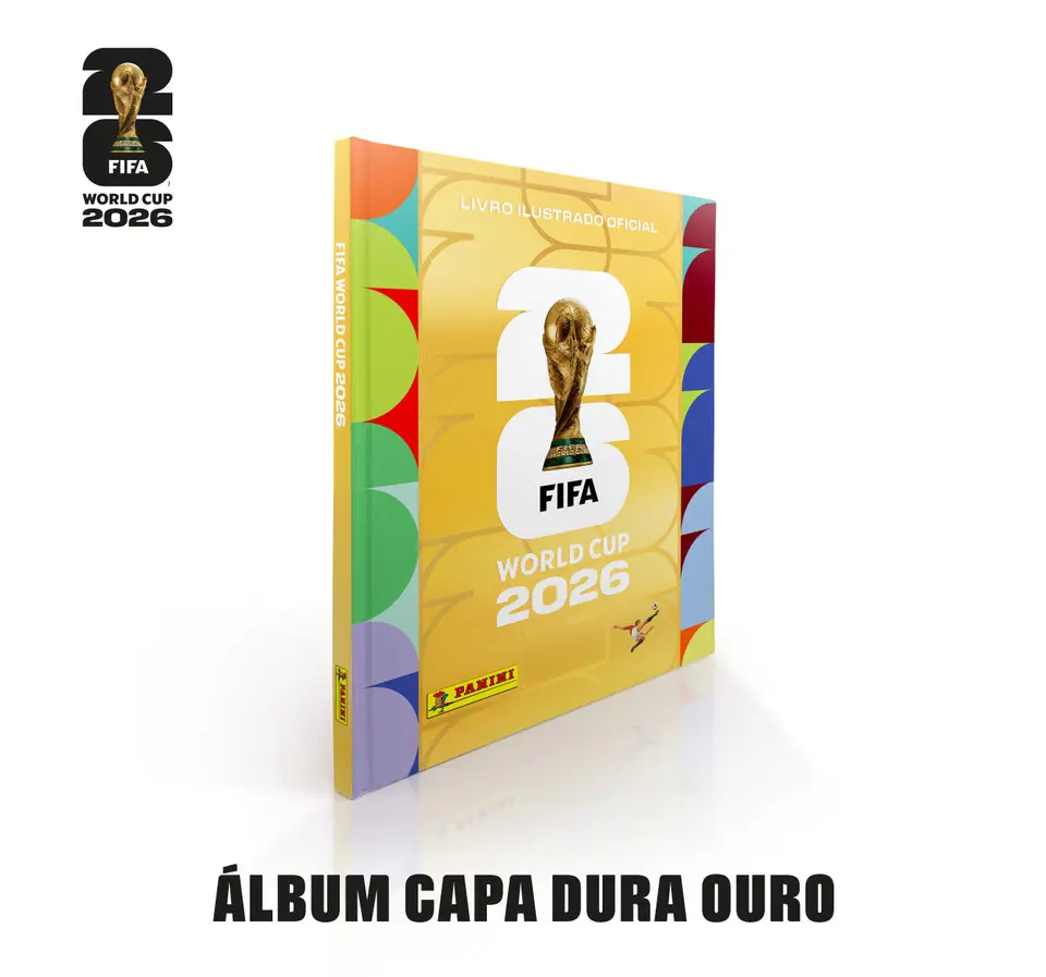 Álbum Copa 2026 — Capa Dura Prateada ou Dourada