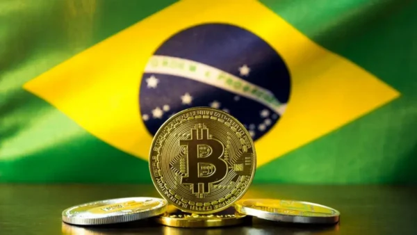Bitcoin sobre bandeira do Brasil — guia para comprar criptomoedas em 2026