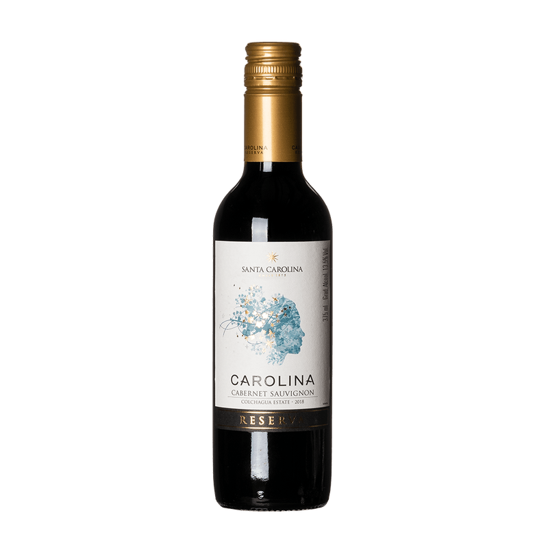 Kit Vinho Tinto Carolina Reserva Cabernet Sauvignon 750ml + Taça Semi Cristal — produto