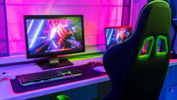 PC gamer com processador Ryzen e placa de vídeo