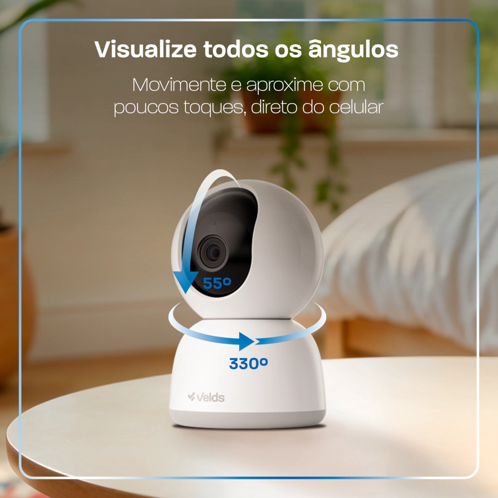Câmera Wi-Fi Inteligente 360° Full HD (interna)