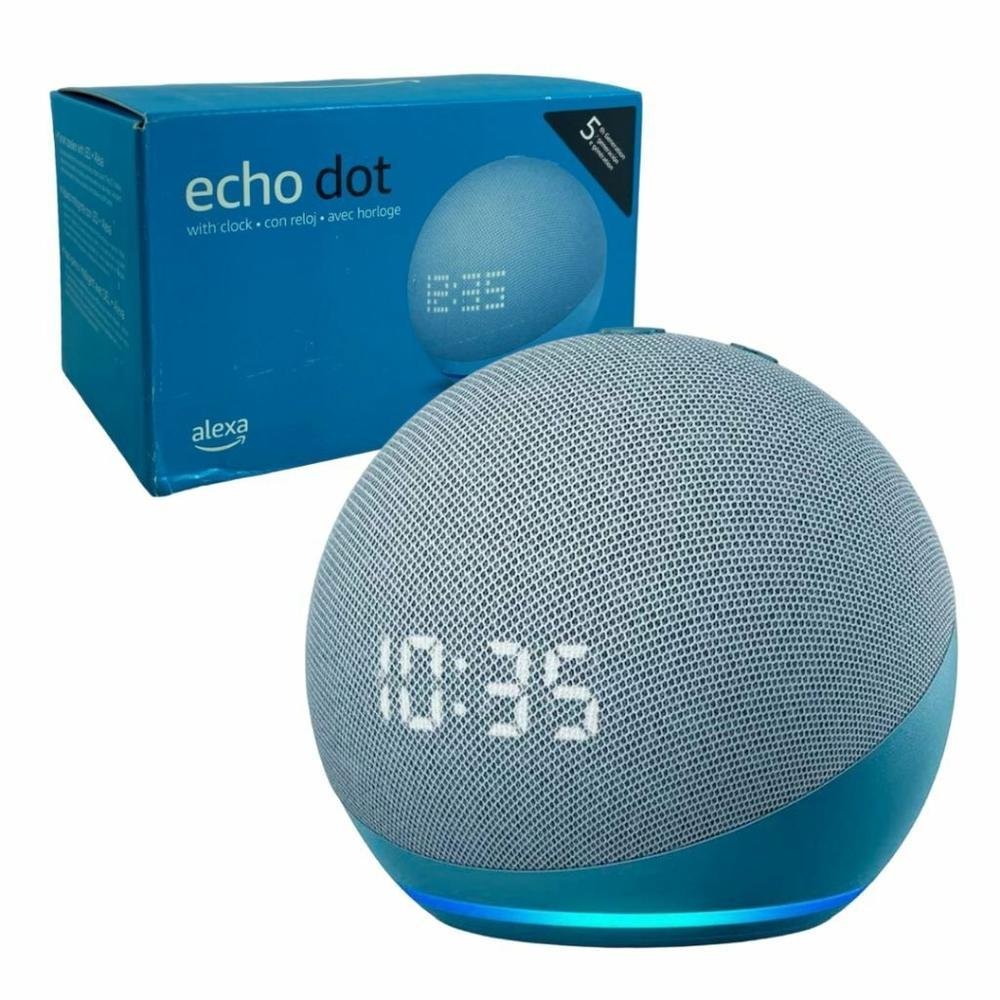 Echo Dot 5ª Geração com Relógio