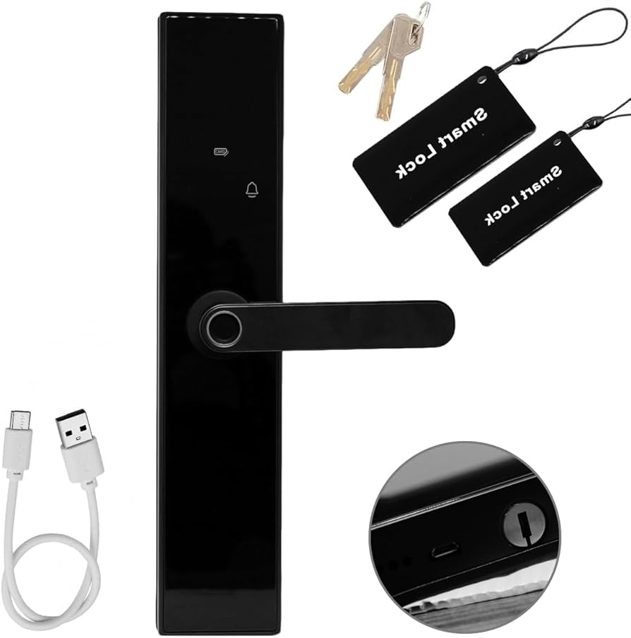 Fechadura Digital Biométrica (senha, cartão e chave)