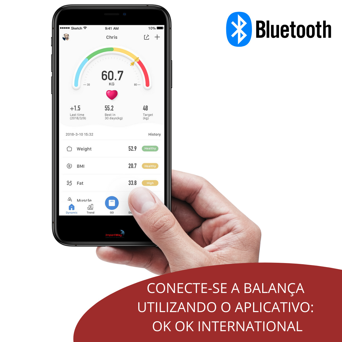 Balança de Bioimpedância