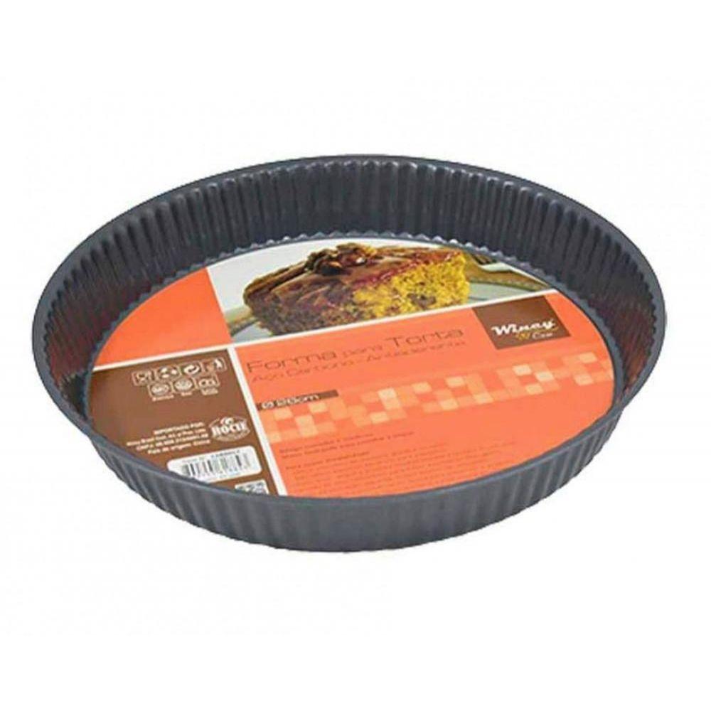 Forma de Bolo Redonda Aço Carbono 26cm