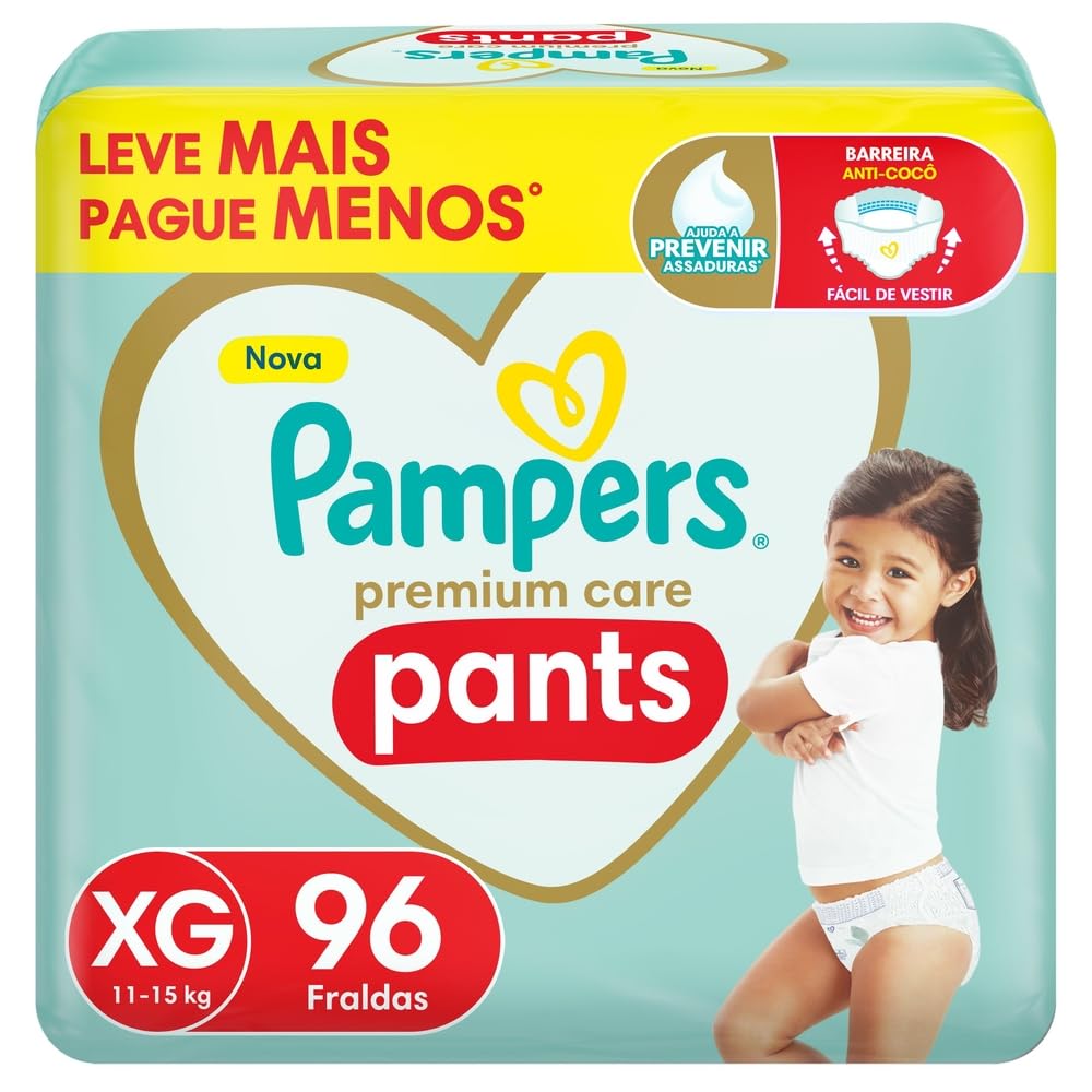 Fralda Pampers Premium Care Pants (calça)