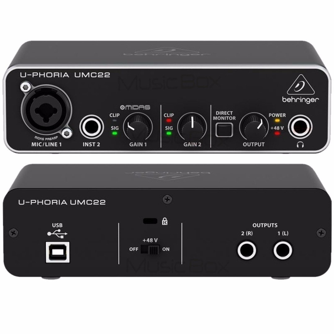 Interface de Áudio Behringer UMC22