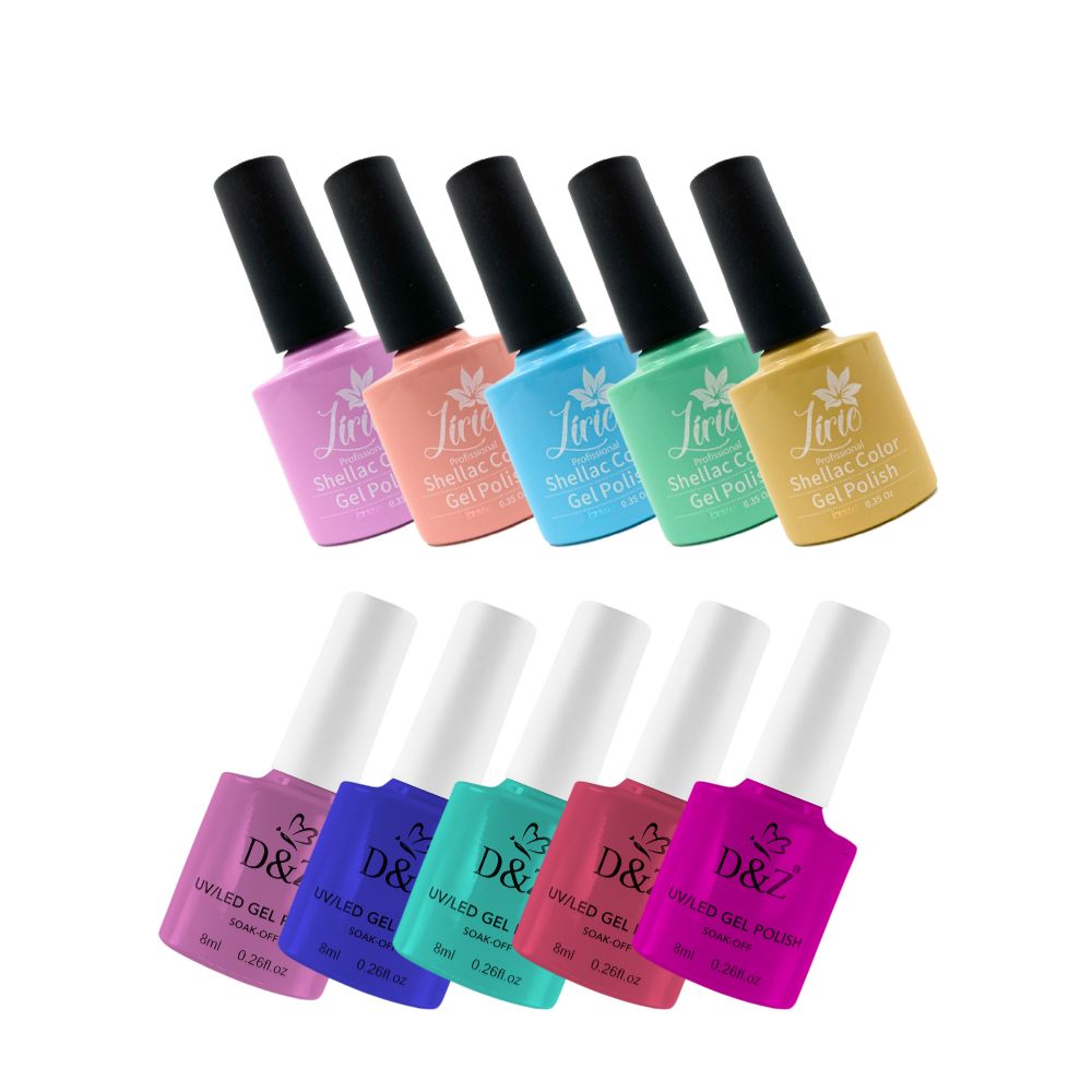 Kit 10 Esmaltes em Gel D&Z