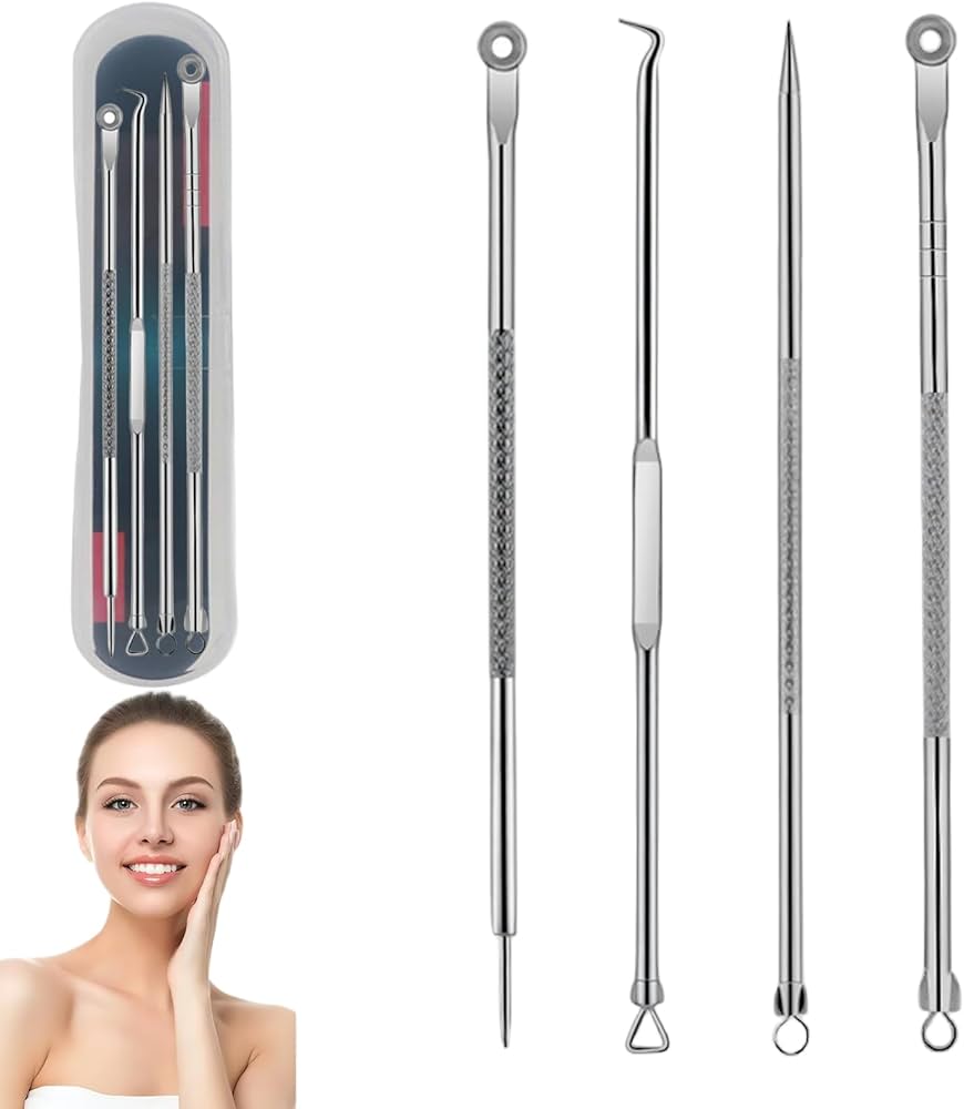 Kit Extratores de Cravos e Espinhas Inox