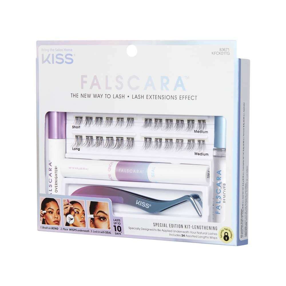 Kit Iniciante Cílios Postiços Kiss Falscara