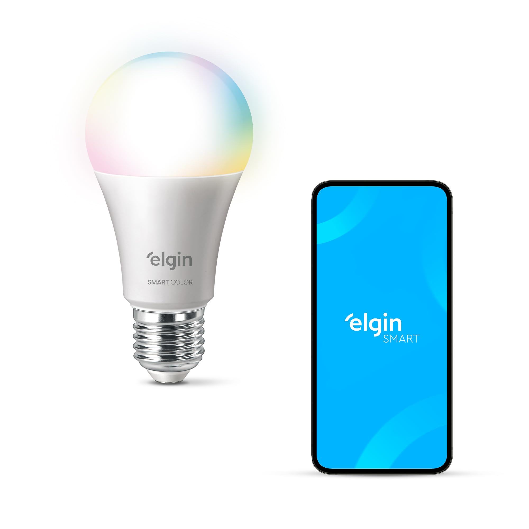 Lâmpada Inteligente Elgin LED 15W RGB Wi-Fi