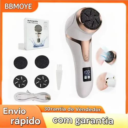 Lixa Elétrica para os Pés Recarregável Sem Fio