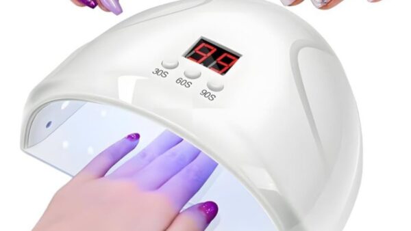 Cabine de LED/UV secando unhas em gel