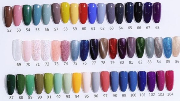 Esmaltes em gel de várias cores para unha