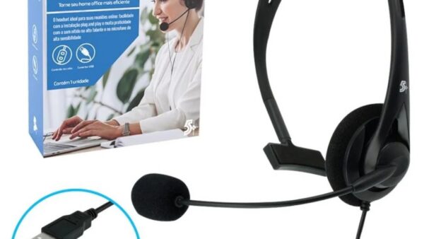 Headset para home office com microfone