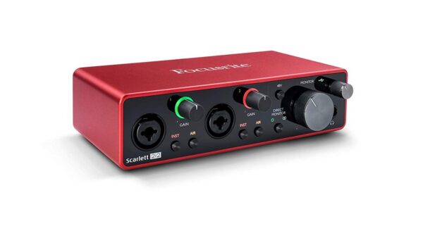 Interface de áudio para home studio