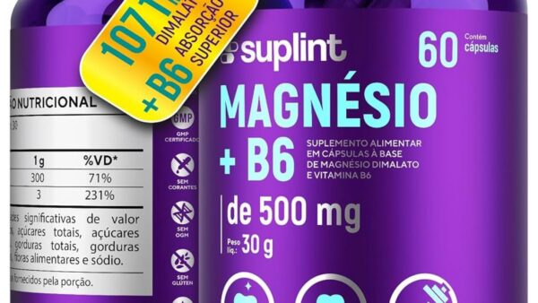Cápsulas de suplemento de magnésio