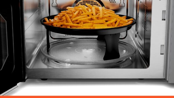 Micro-ondas e air fryer comparados