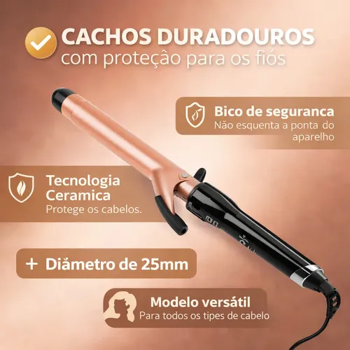 Modelador de Cachos Bivolt Cerâmica