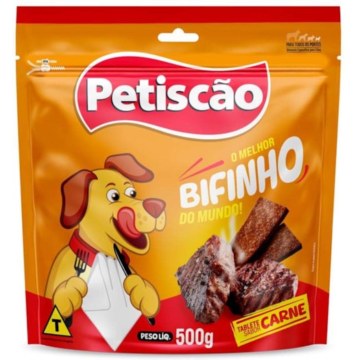 Bifinho Petiscão Carne Tablete 500g