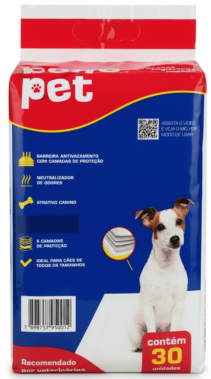 Tapete Higiênico Premium 60x60cm 30un