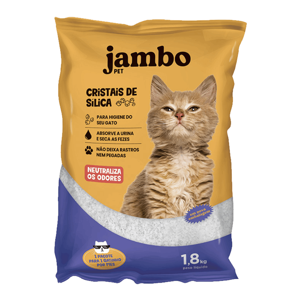 Areia Cristais de Sílica Jambo 1,8kg