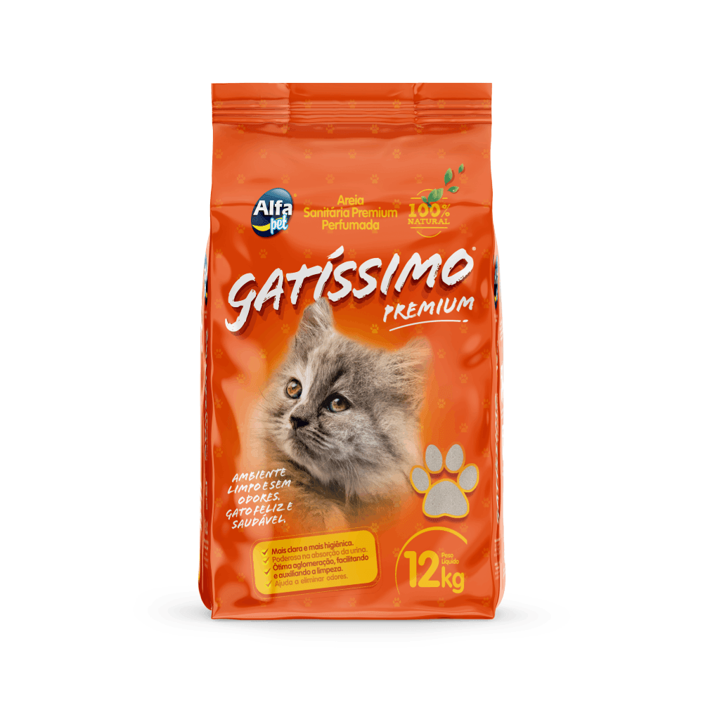 Areia Higiênica Gatíssimo 12kg