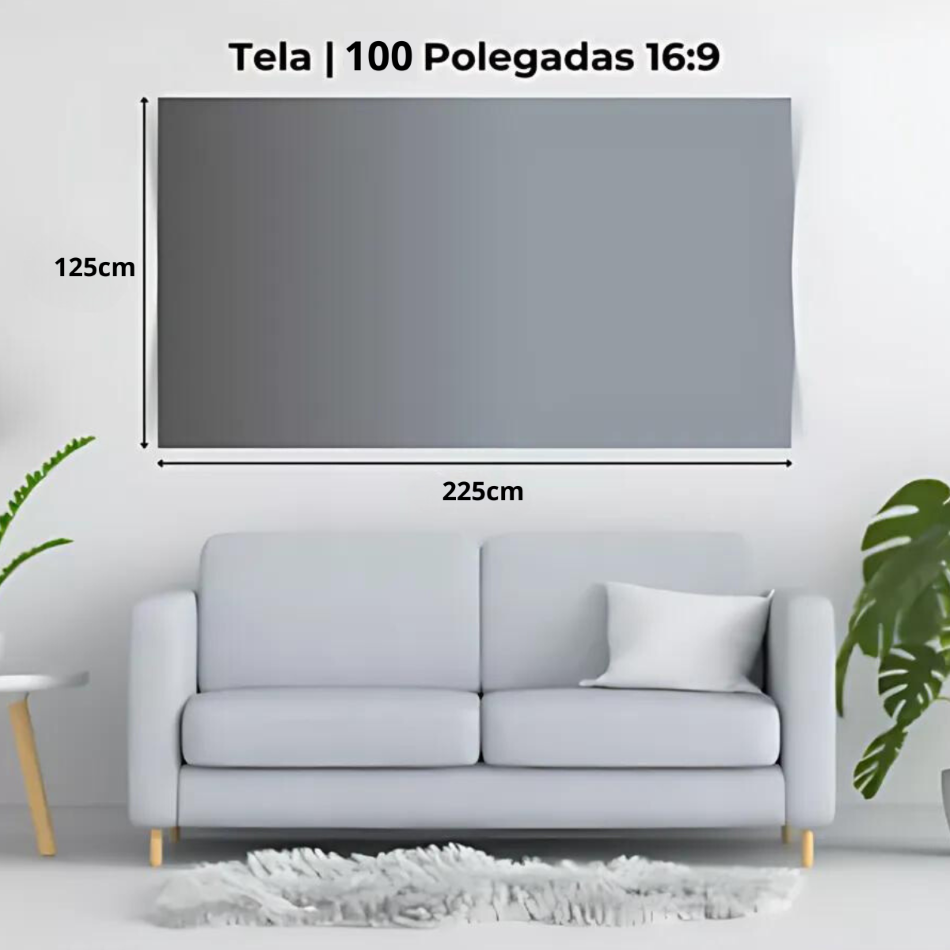 Tela Reflexiva 100 Polegadas