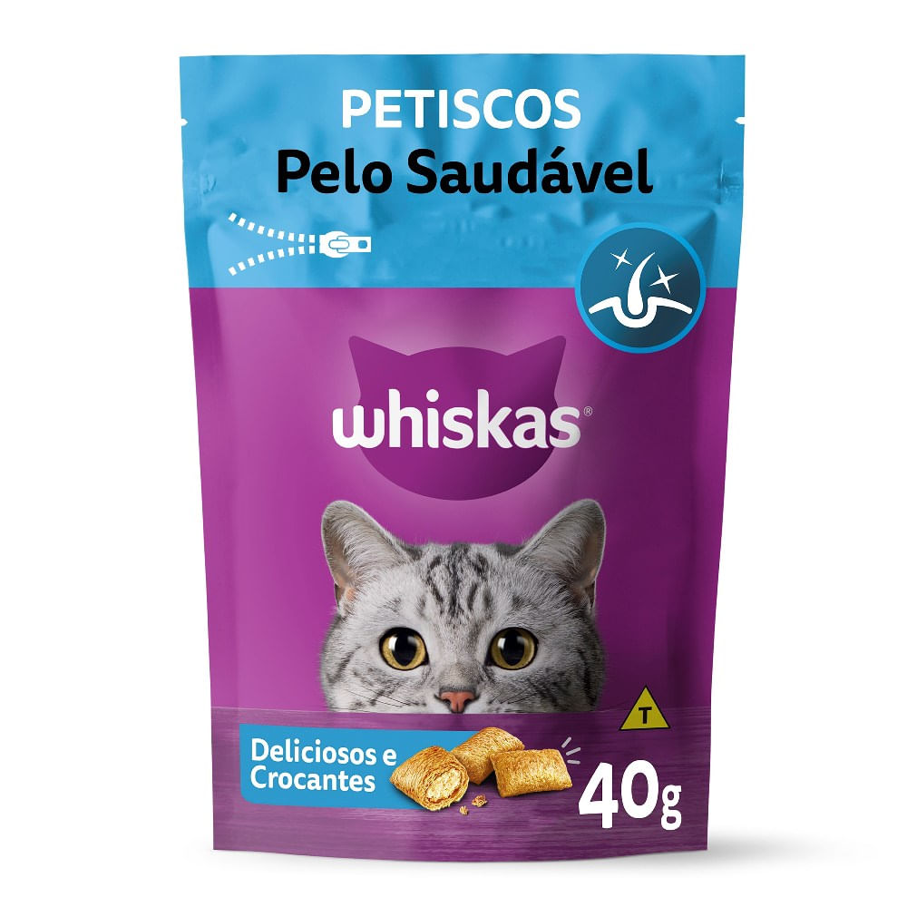 Whiskas Temptations Pelo Saudável 40g