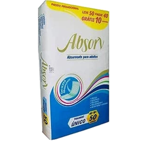 Absorvente Geriátrico Absorv 50 unidades