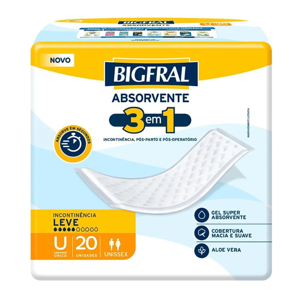 Bigfral Absorvente Geriátrico 20 unidades