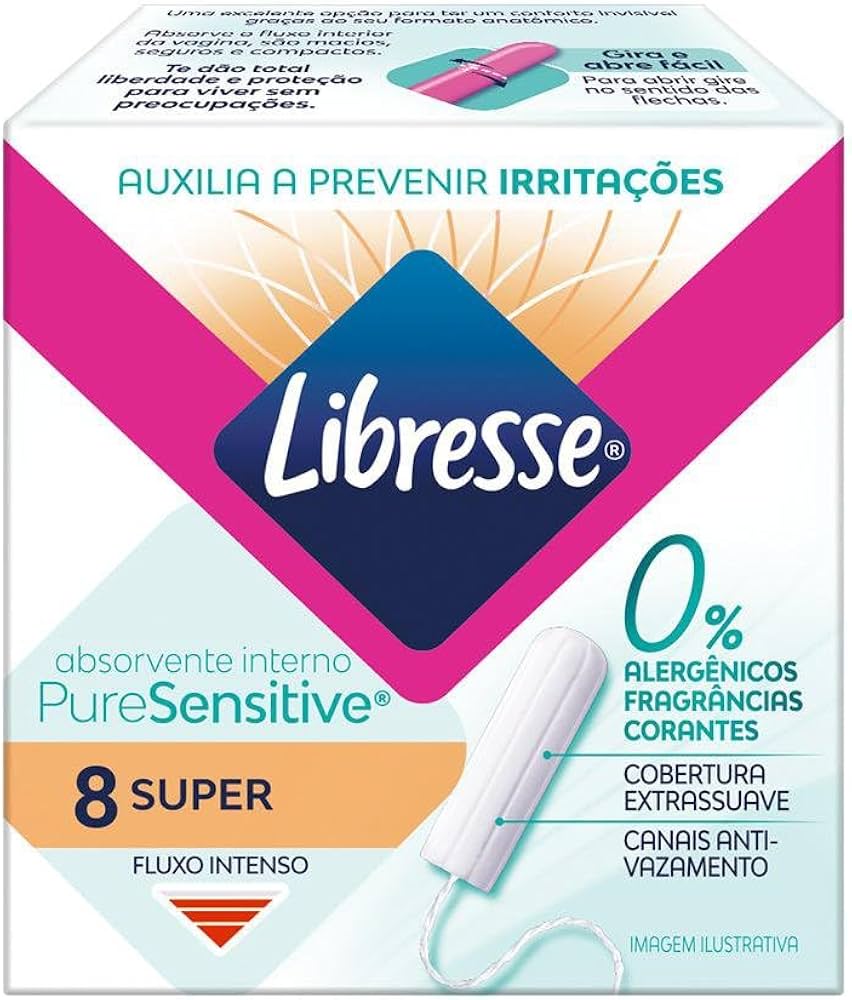 Libresse Pure Sensitive Absorvente Interno Super sem Aplicador