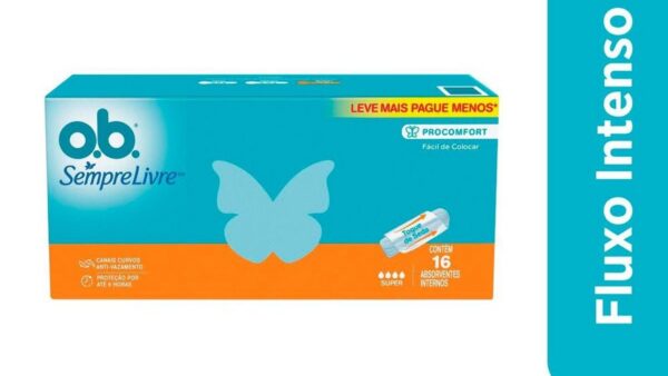 Absorvente Interno o.b. e Intimus