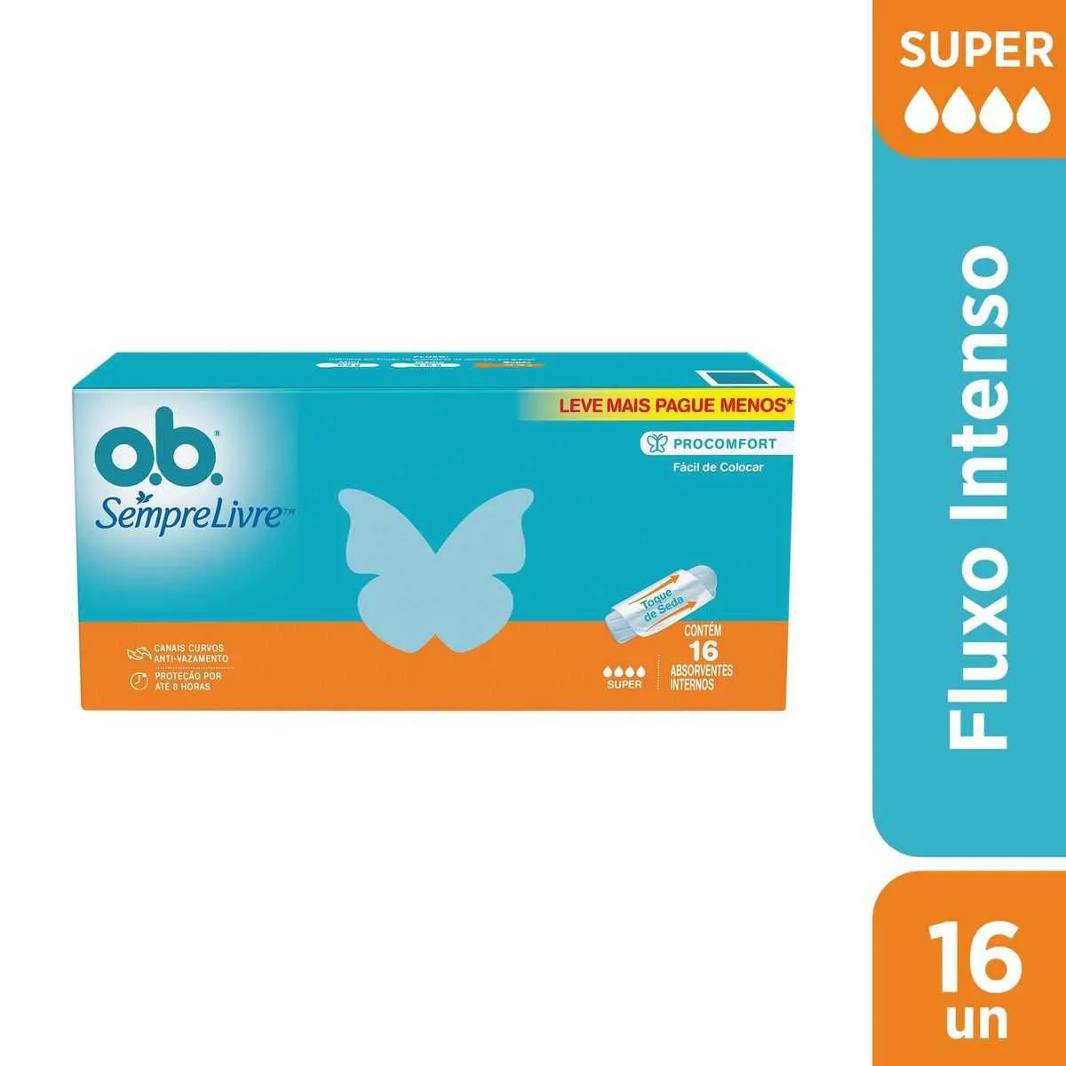 o.b. Sempre Livre Absorvente Interno Super 16 unidades