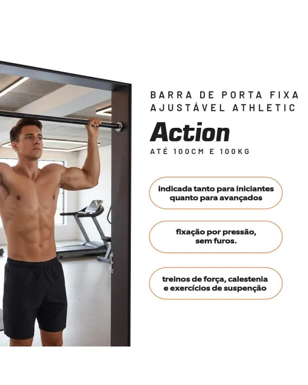 Barra de Porta Athletic Action, até 100 kg