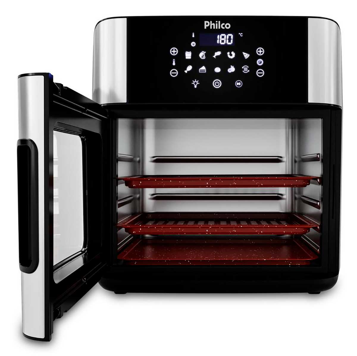 Air Fryer Philco 16L 4 em 1 Painel Digital PAF16A 127V