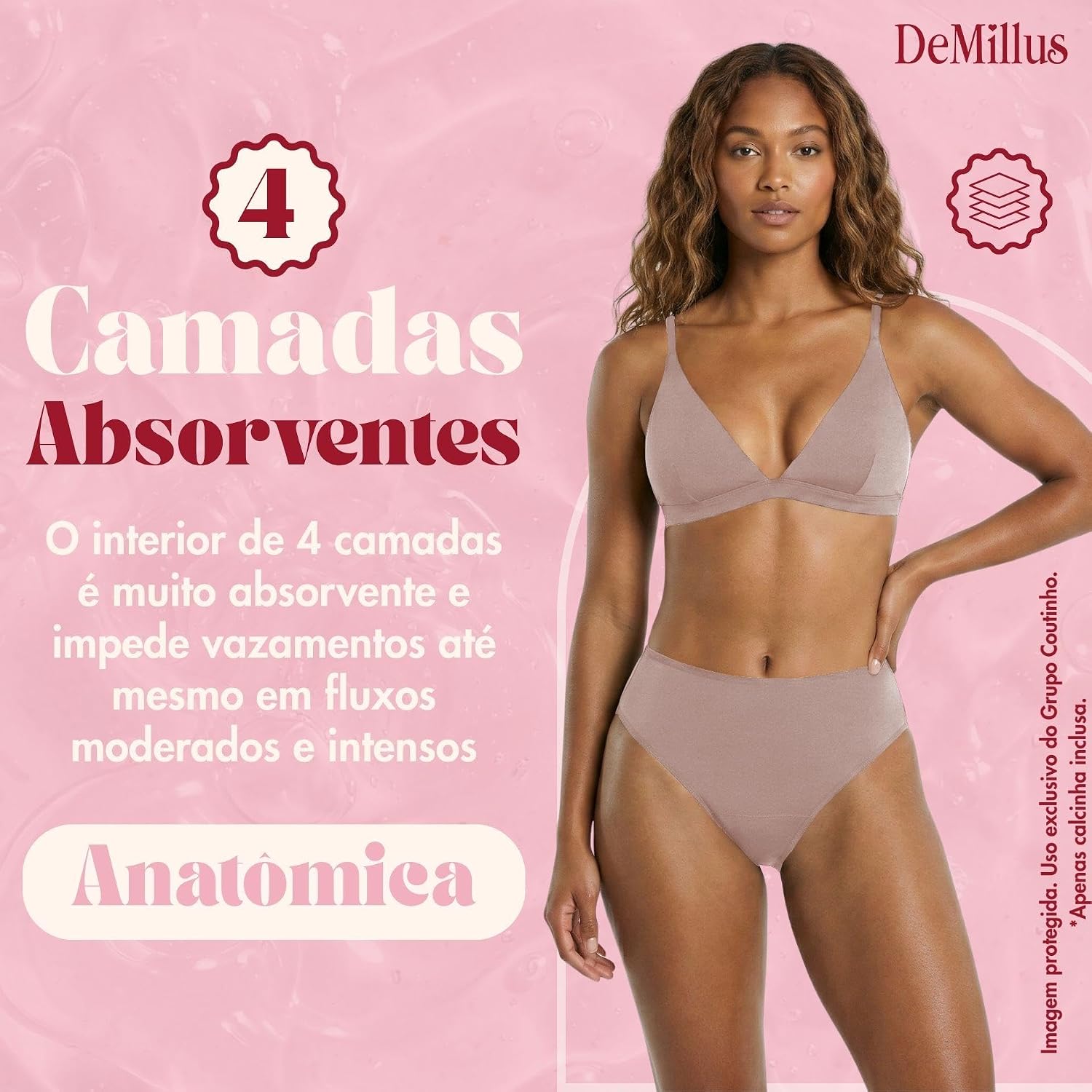 Calcinha Absorvente Demillus Pós-Parto Reutilizável