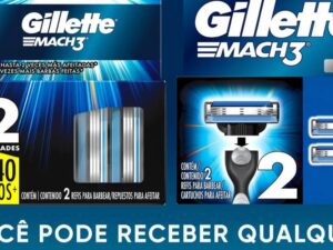 Cargas Gillette Mach3 comparadas por preço unitário