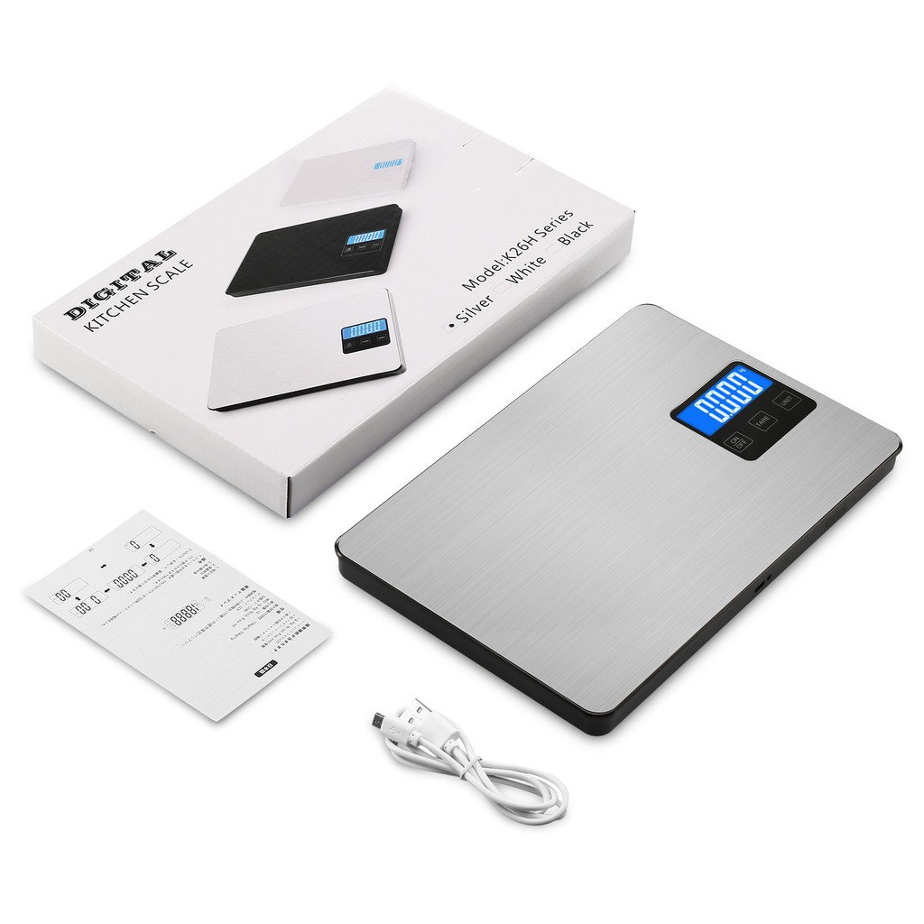 Balança de Cozinha Digital Recarregável USB