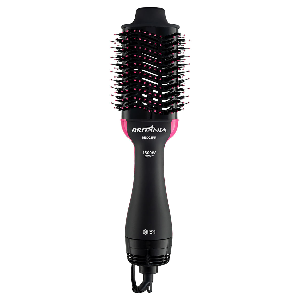 Escova Secadora Britânia BEC02PR 4 em 1 1300W Bivolt