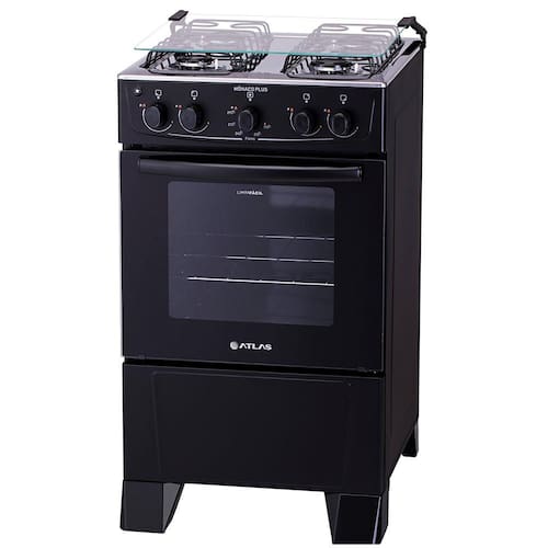 Fogão 4 Bocas Atlas Mônaco Plus Mesa Inox