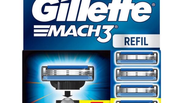 Cargas Gillette Mach3 e Fusion5 comparadas