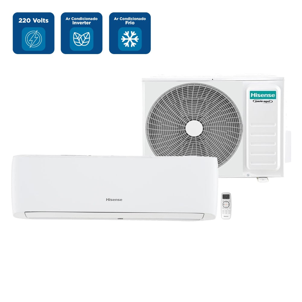 Ar-Condicionado Split Hisense Eco Plus Inverter 9.000 BTUs Frio