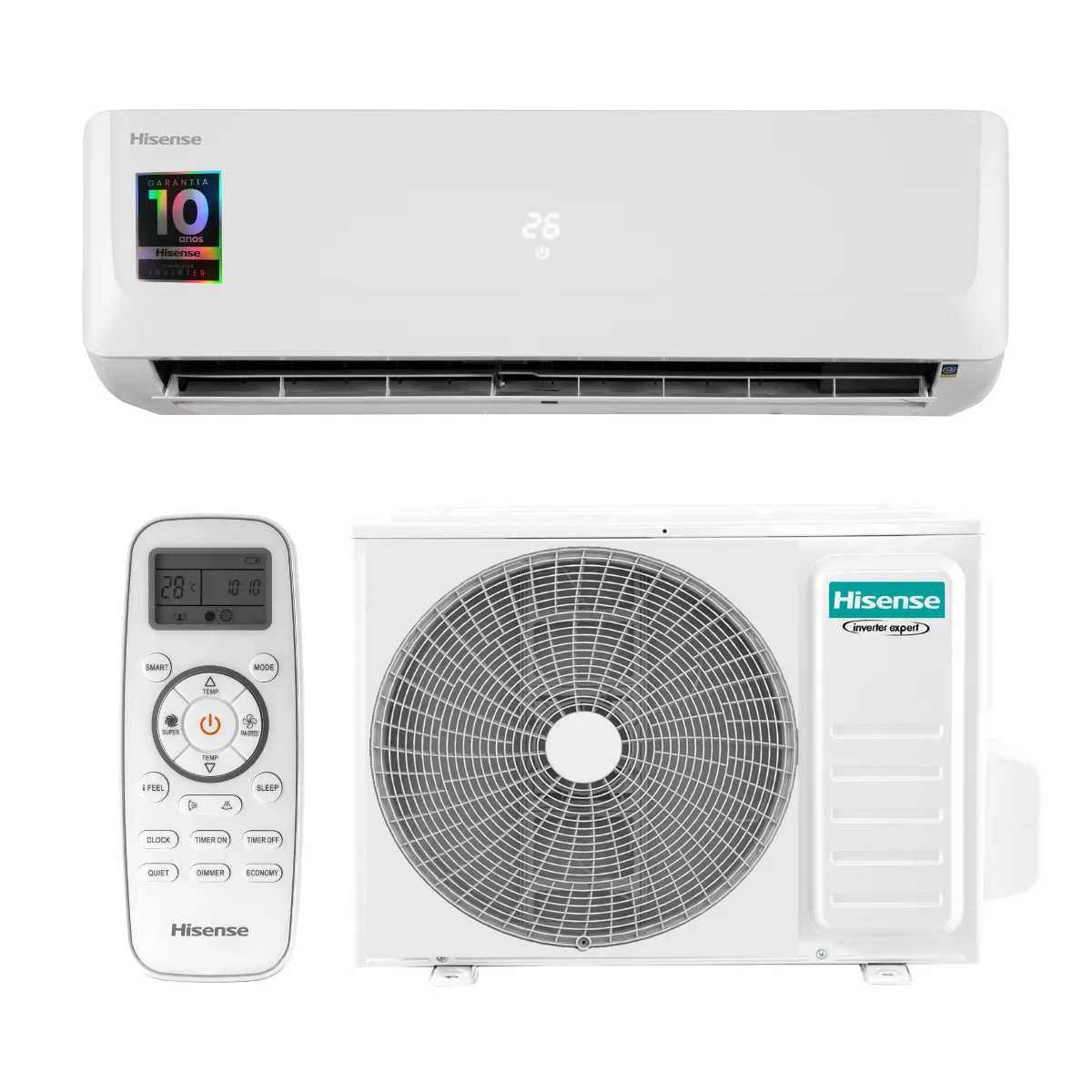 Ar-Condicionado Split Hisense Inverter Wi-Fi 12.000 BTUs Frio