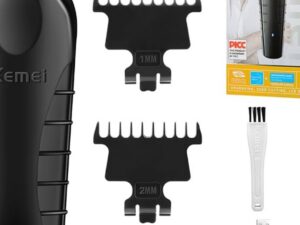 Máquina de cortar cabelo Kemei com lâmina T