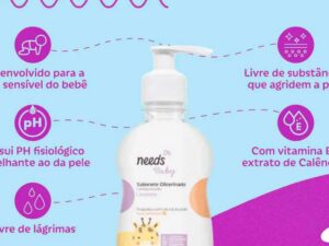 Produtos de cuidado para a pele do bebê